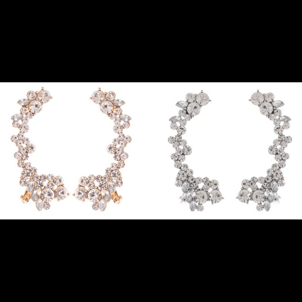 Statement Rhinestone Earring Crawler - image 3